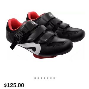 Peloton Black and Red Cycling Shoes